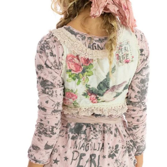 Magnolia Pearl Appliqué Faustine Wrap - Picture 3 of 7